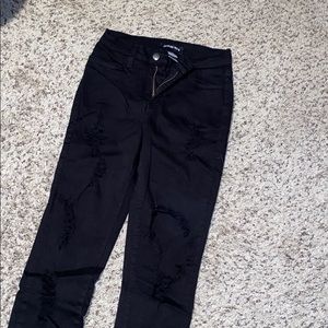 Distressed fashion nova jeans